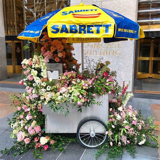 Valentine's Day Flower Flash at Rockefeller Center.