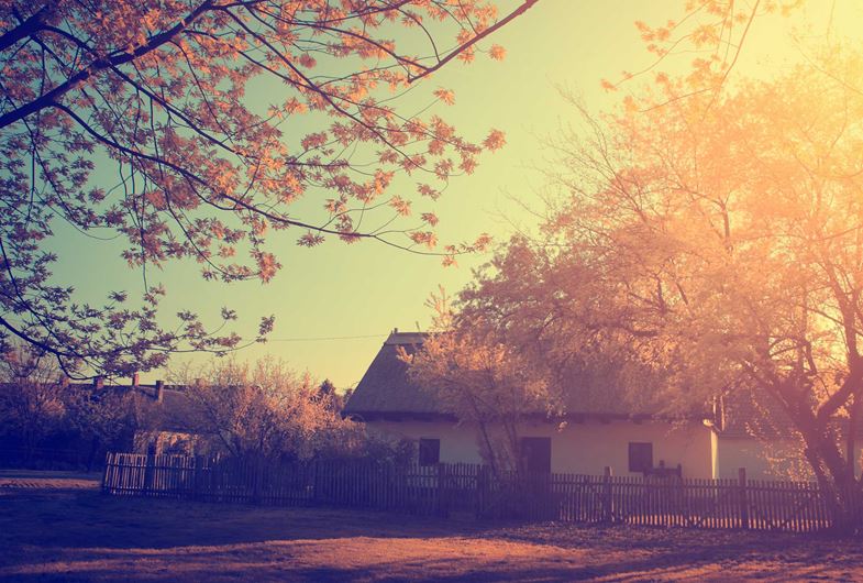 A picturesque country cottage.