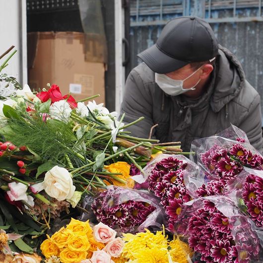 Floral businesses in Russia impacted by COVID-19 pandemic.