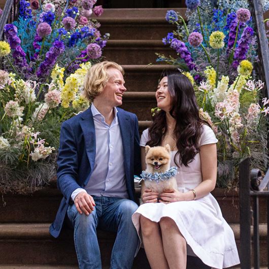 An intimate, stoop wedding in New York City.