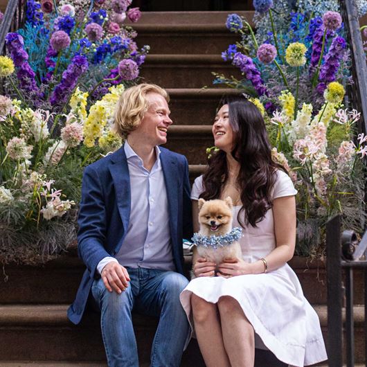An intimate, stoop wedding in New York City.