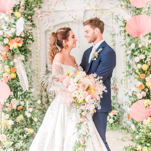 Exquisite floral decor for a post-pandemic wedding.