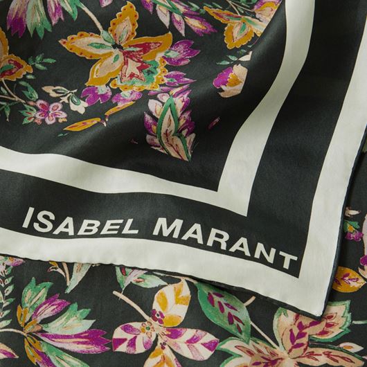 Floral print silk scarf by Isabel Marant.
