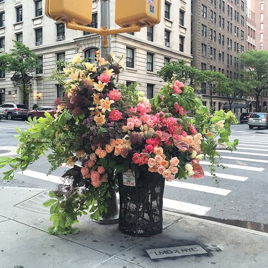 Flower Flash at E 90th Street / Madison Avenue.