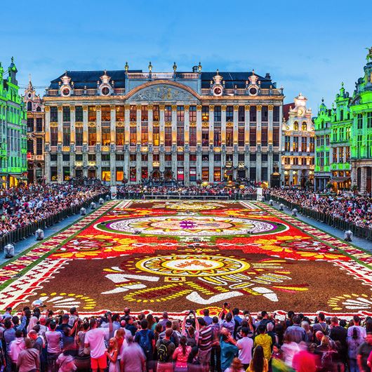 Brussels' Flower Carpet Festival in 2018.