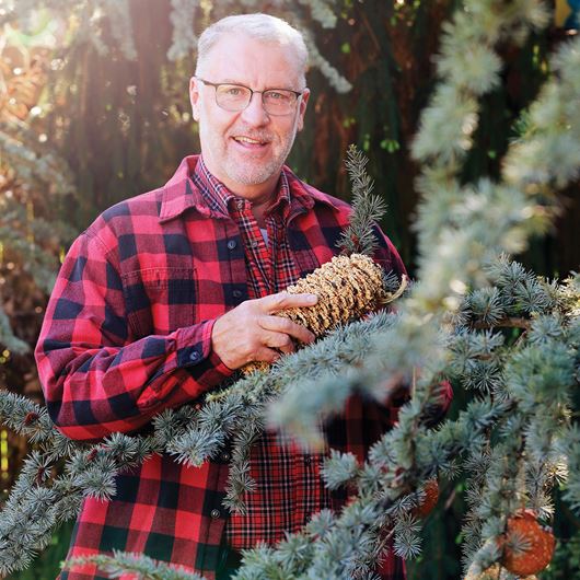 Floral designer, shop owner and self-proclaimed Christmas enthusiast, Ron Johnson.