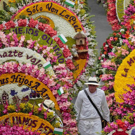 Feria de Las Flores (Festival of the Flowers) in Medellín, Colombia.