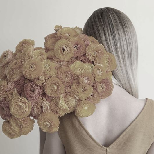 An enchanting Ranunculus bouquet to entice the eye.