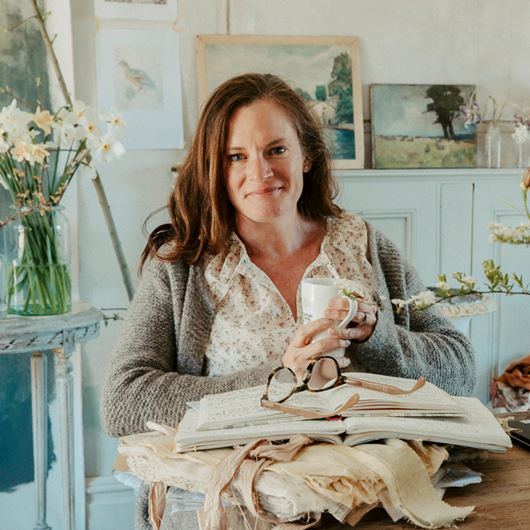 Lucy Hunter at her home studio in North Wales, U.K.