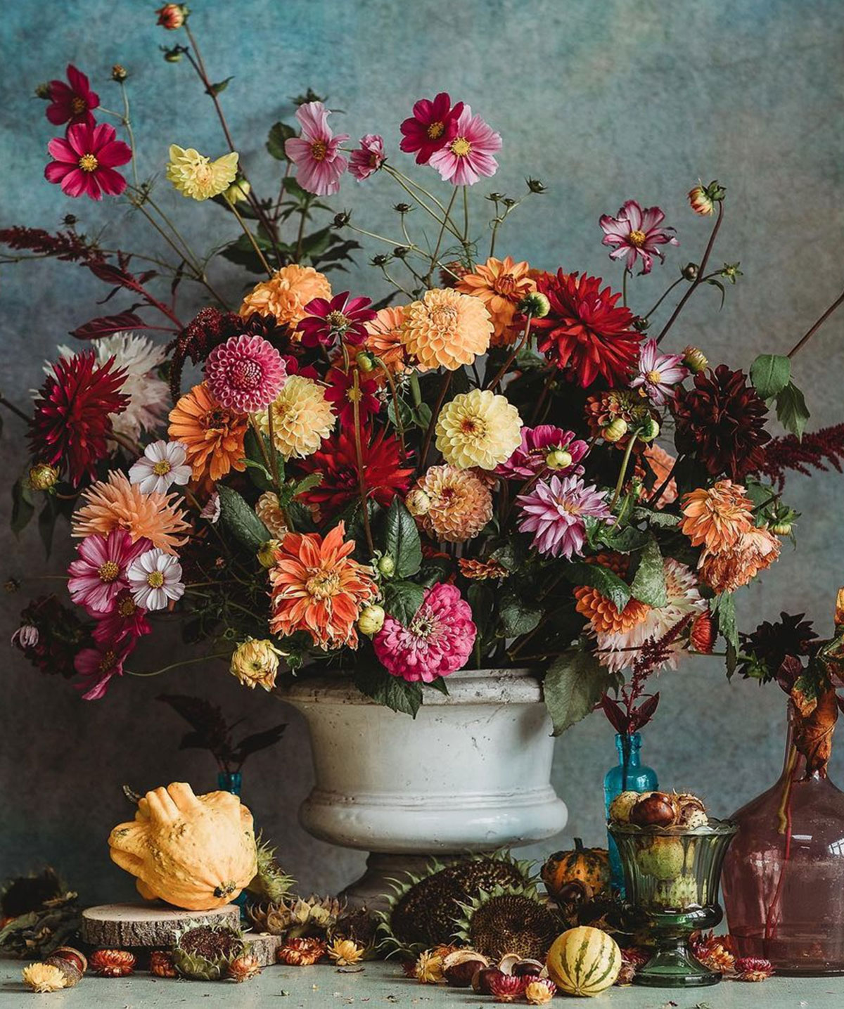 Fall arrangement by Liz Mobbs.