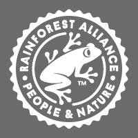 Rainforest Alliance logo.