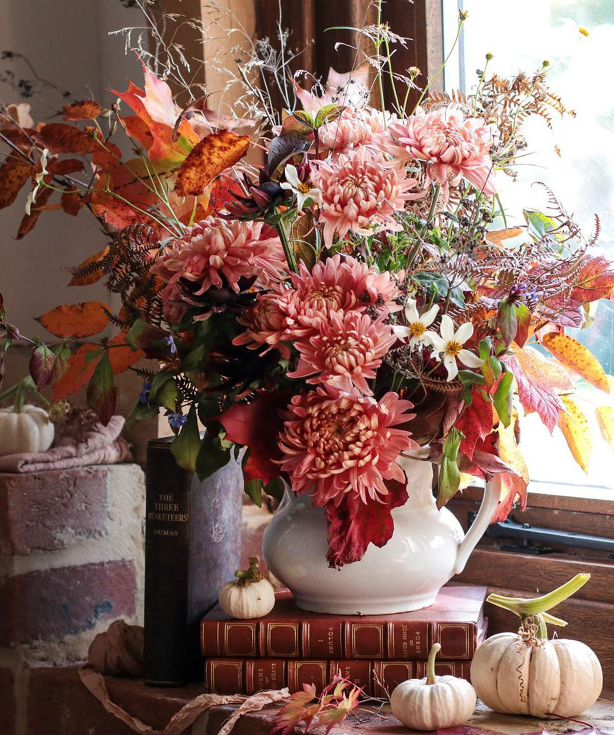 Fall arrangement by Pig Pen Flowers.